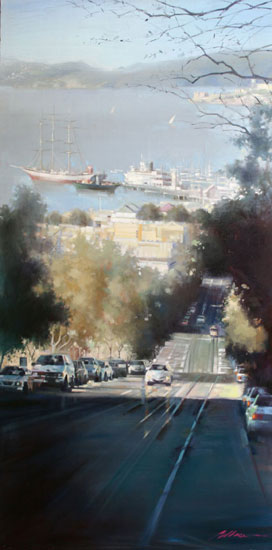image if San Francisco Bey View painting by Jian Wu