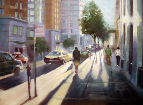 Sunshine Morning-painting by Jennifer Xu 